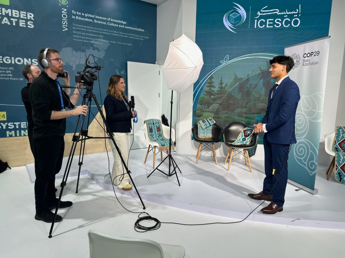 ICESCO film shoot at COP29
