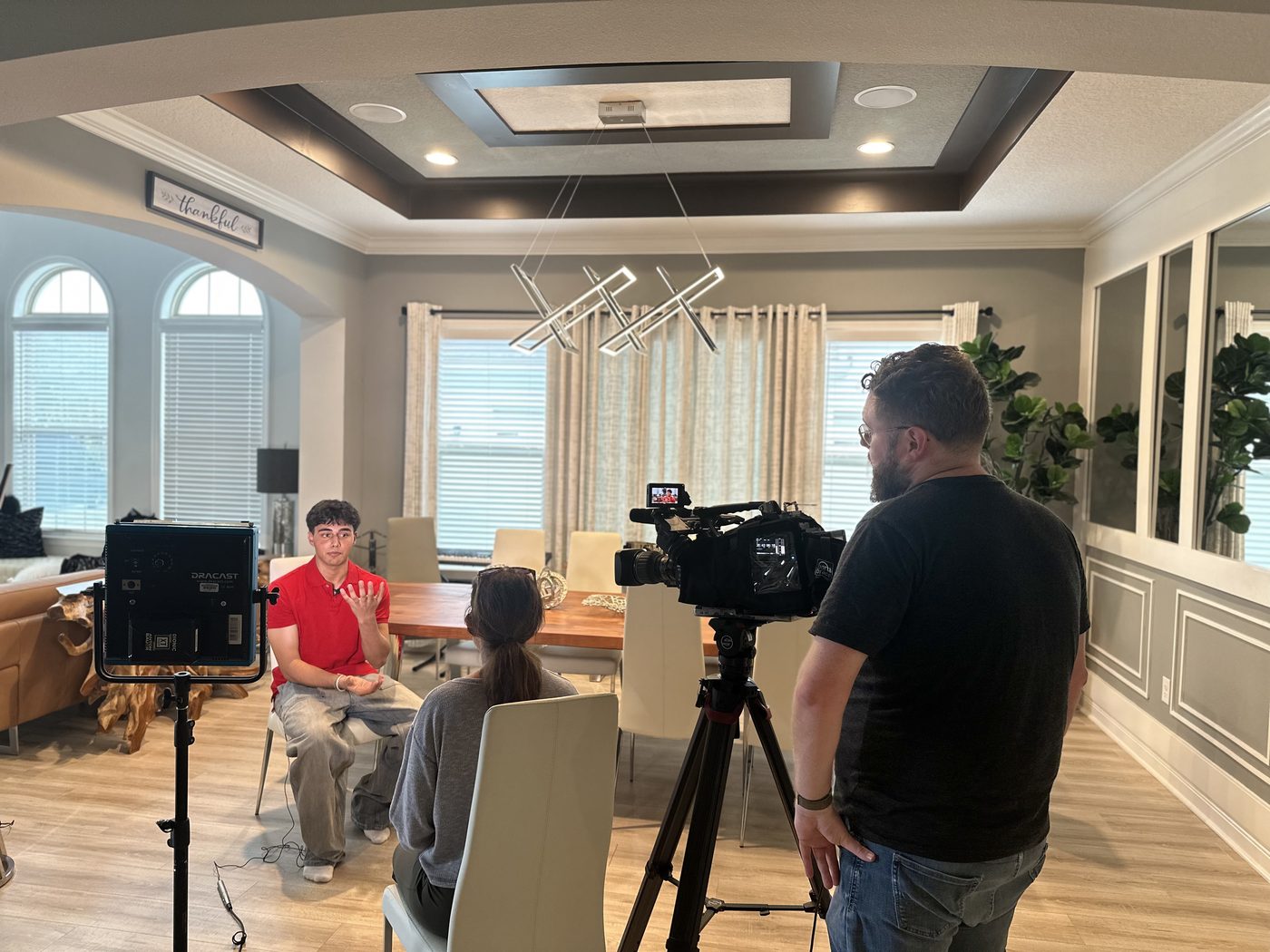 Film shoot for the research