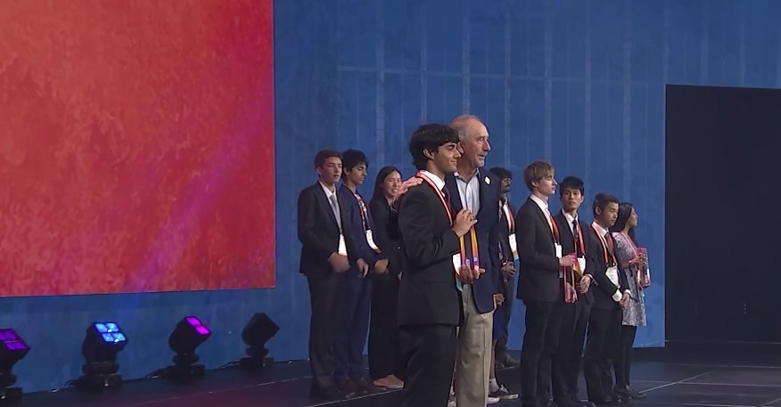 With the award winners on stage