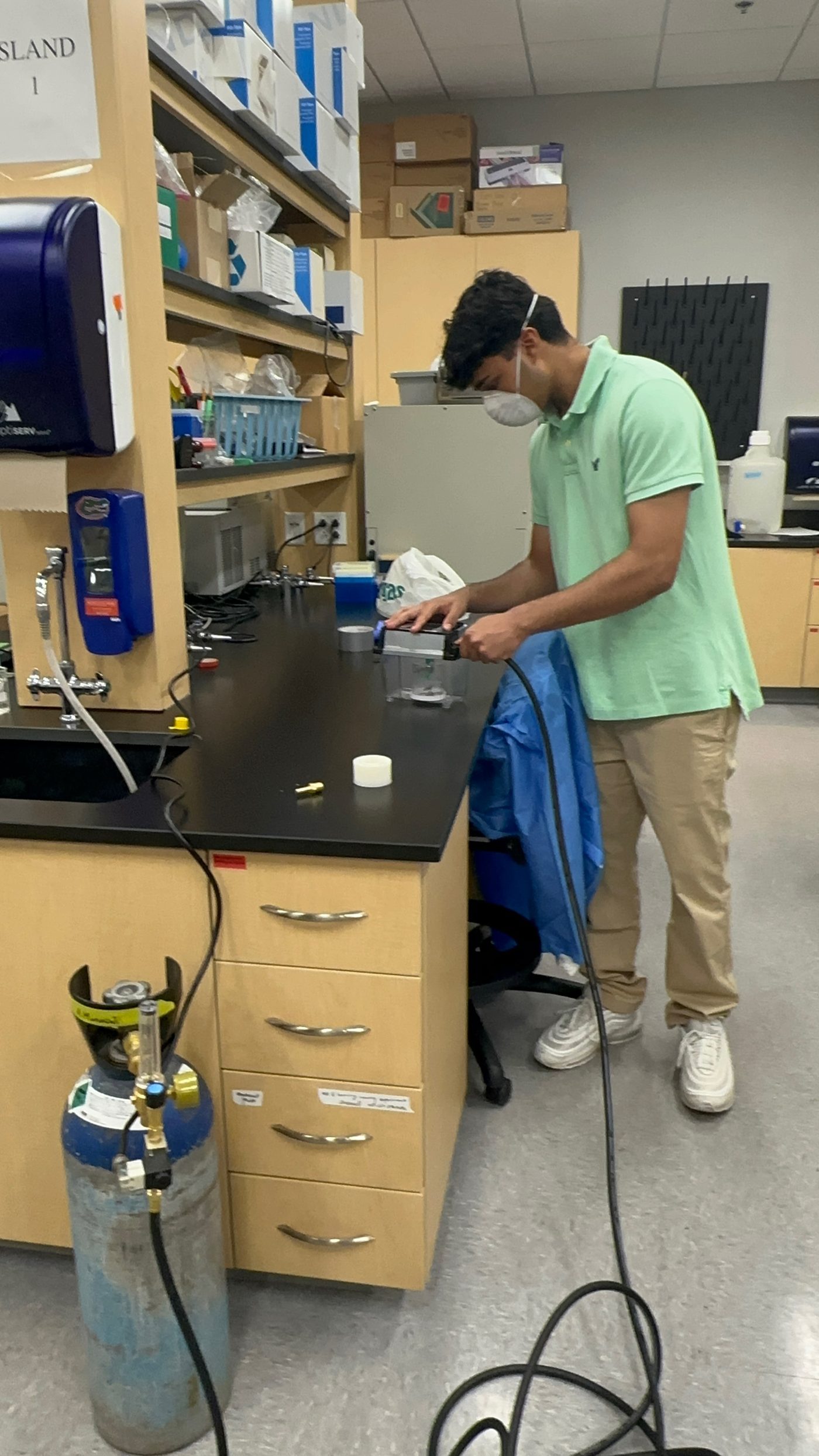 CO2 rig in the lab